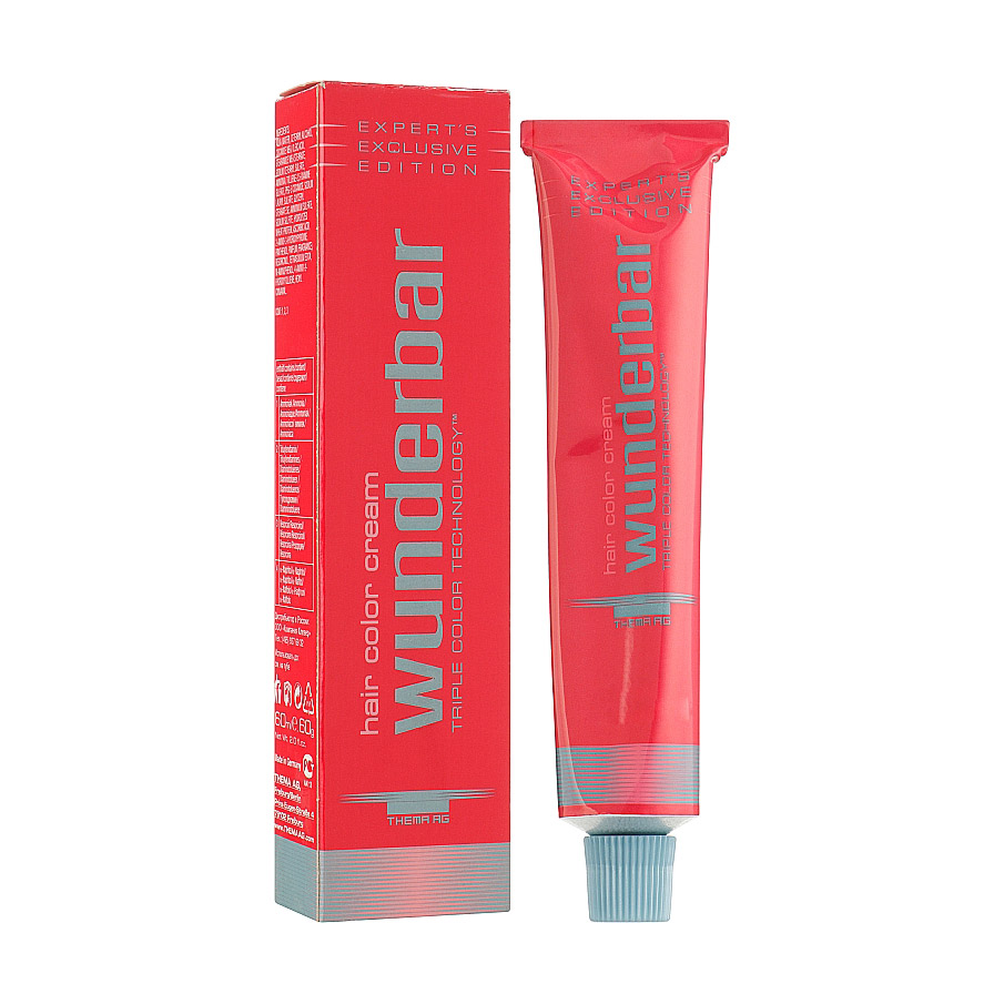 Перманентна крем-фарба для волосся Wunderbar Hair Color Cream 4/6 Medium Brown Violet, 60 мл